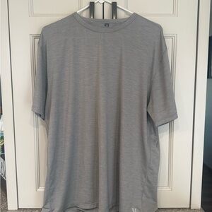 Vuori Heather Gray Performance Crew Tee